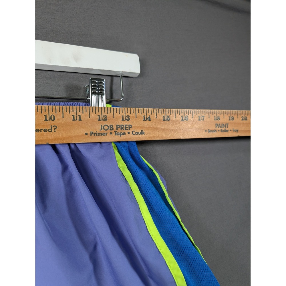 Nike Dri-FIT Tempo Running Shorts Purple Blue Neon Yellow Womens Medium - Picture 4 of 7